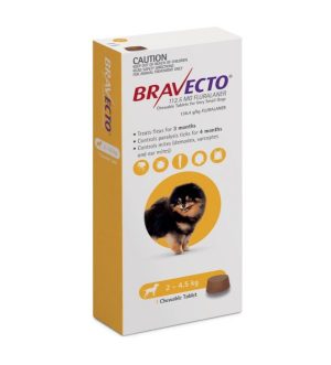 Bravecto - protiv krpelja i buva za pse od 2 do 4,5kg