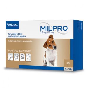 Virbac milpro 2.5 mg / 25 mg