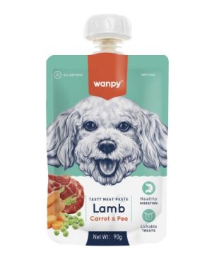 Wanpy Lamb, Carrot & Pea 90g - poslastica za pse